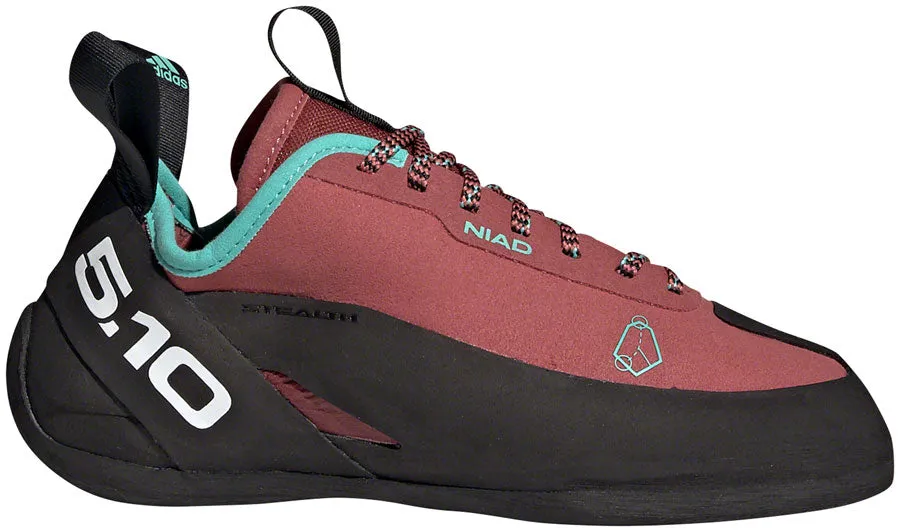 Five Ten Niad Lace Climbing Shoe - Women's, Core Black/Crew Red/Acid Mint