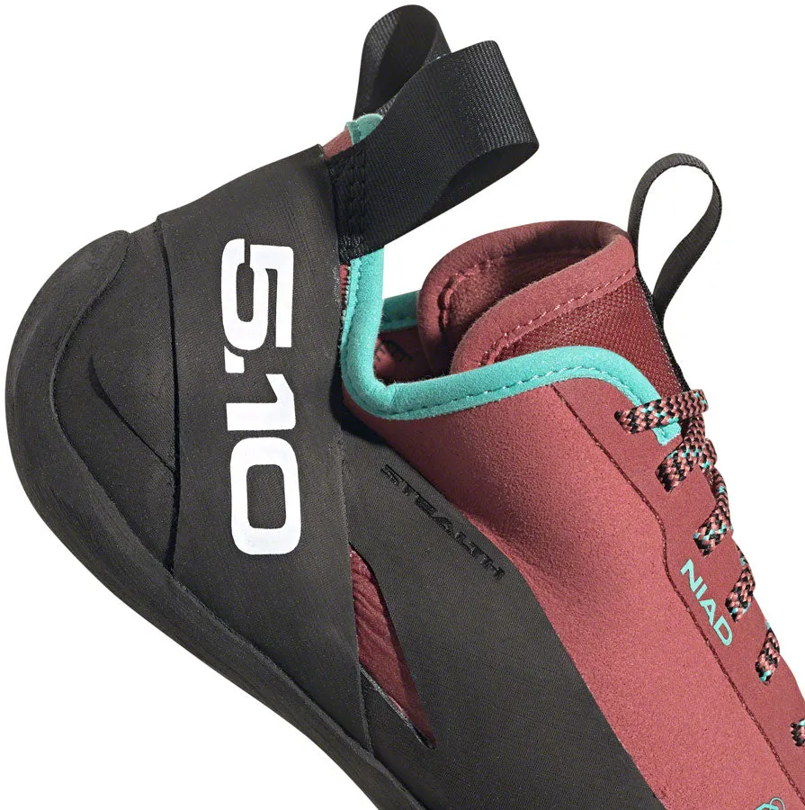 Five Ten Niad Lace Climbing Shoe - Women's, Core Black/Crew Red/Acid Mint