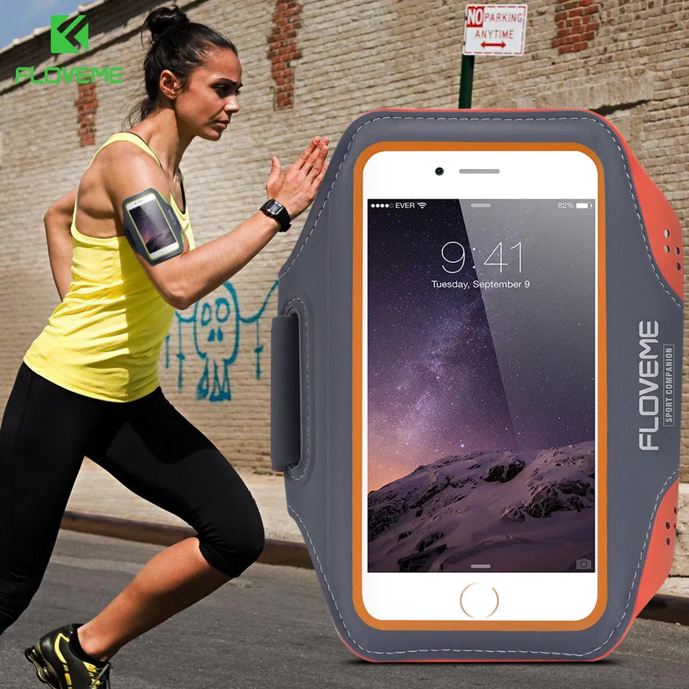 FLOVEME Sport Arm Band Case For iPhone 6 6S For iPhone 6 Plus 6S Plus Outdoor Waterproof Running Gym Phone Cover Coque Accessory