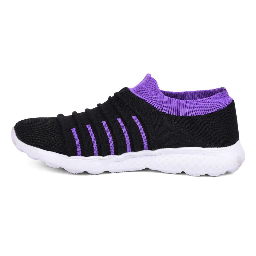 Force 10 Women Purple Sports Non Lacing Walking Shoes (BING  )