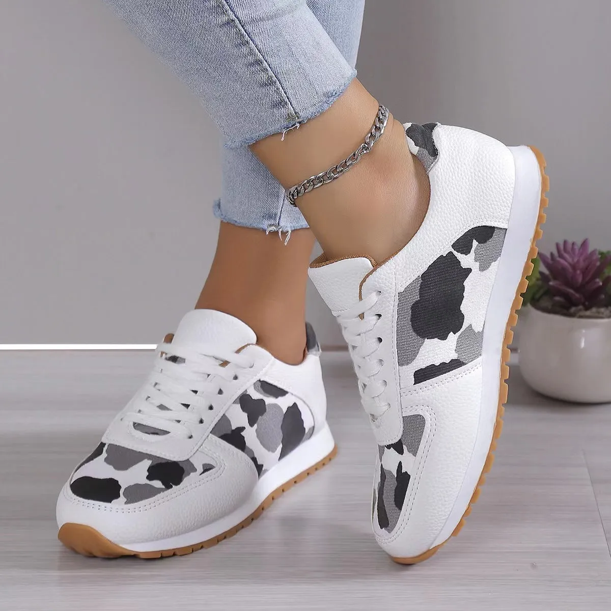 Gympolo Leopard Sneakers For Women