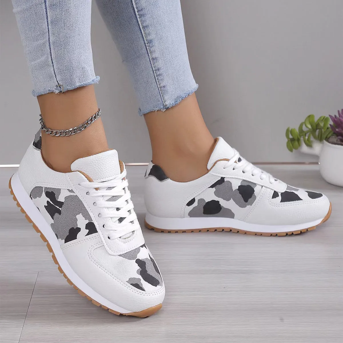 Gympolo Leopard Sneakers For Women