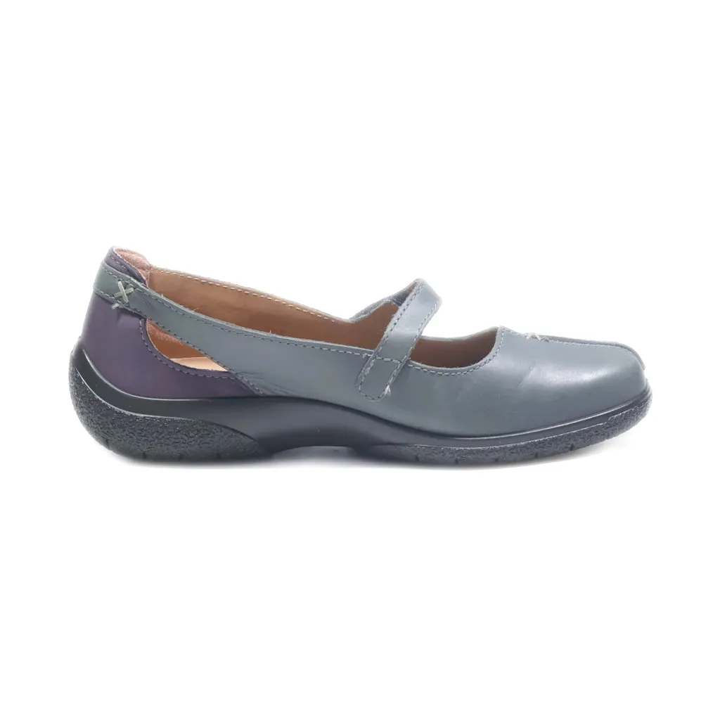 Hotter Ballerinas Leather Grey Colour For Women