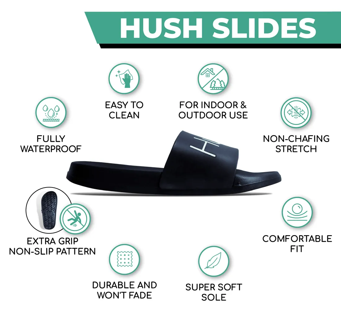 Hush Slides/Sleepers in Black - Available in 3 Sizes