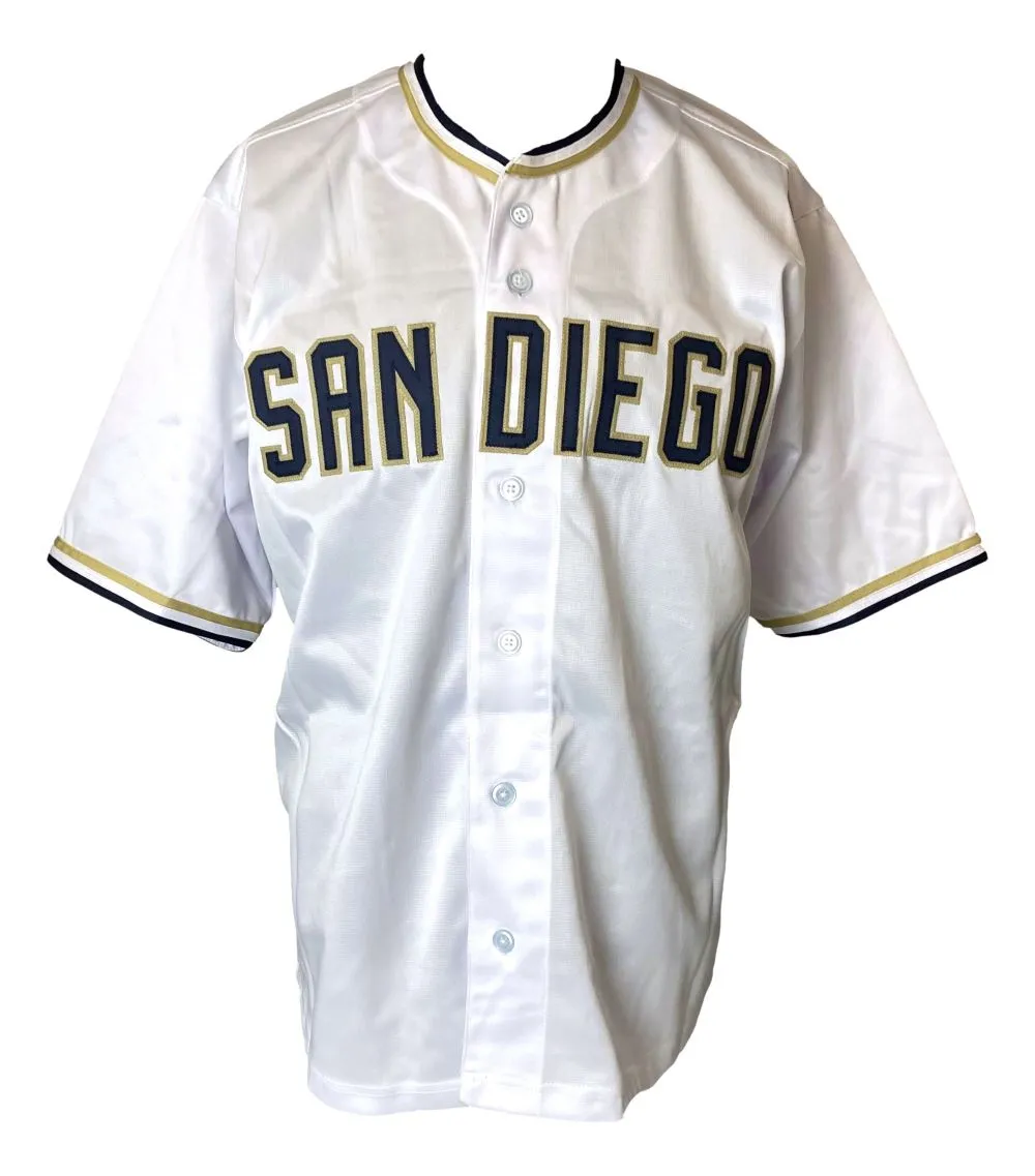 Jake Peavy San Diego Signed White Baseball Jersey Lojo Hologram