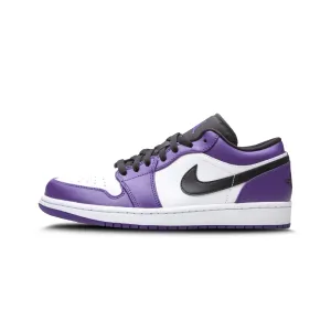 Jordan 1 Low Court Purple White