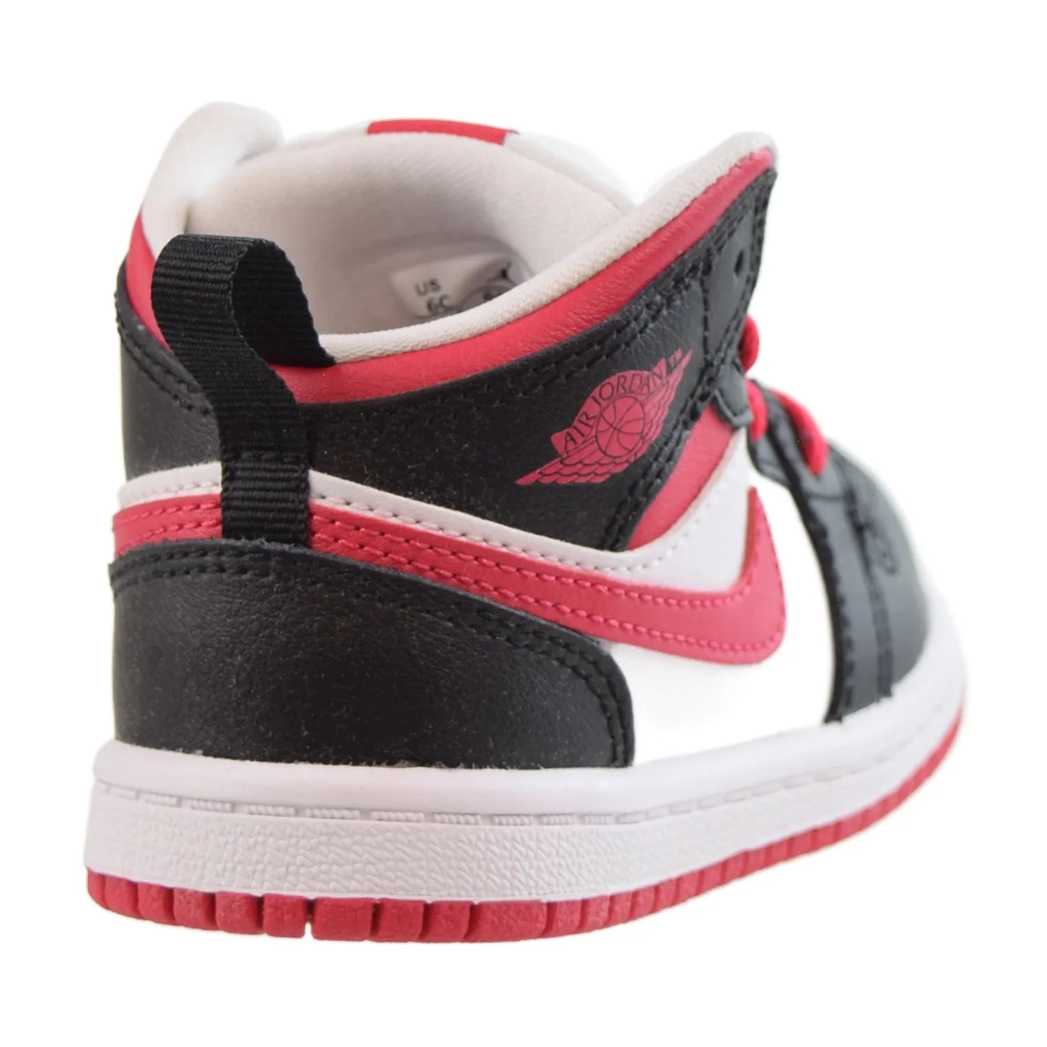 Jordan 1 Mid (TD) Toddlers Shoes White-Very Berry