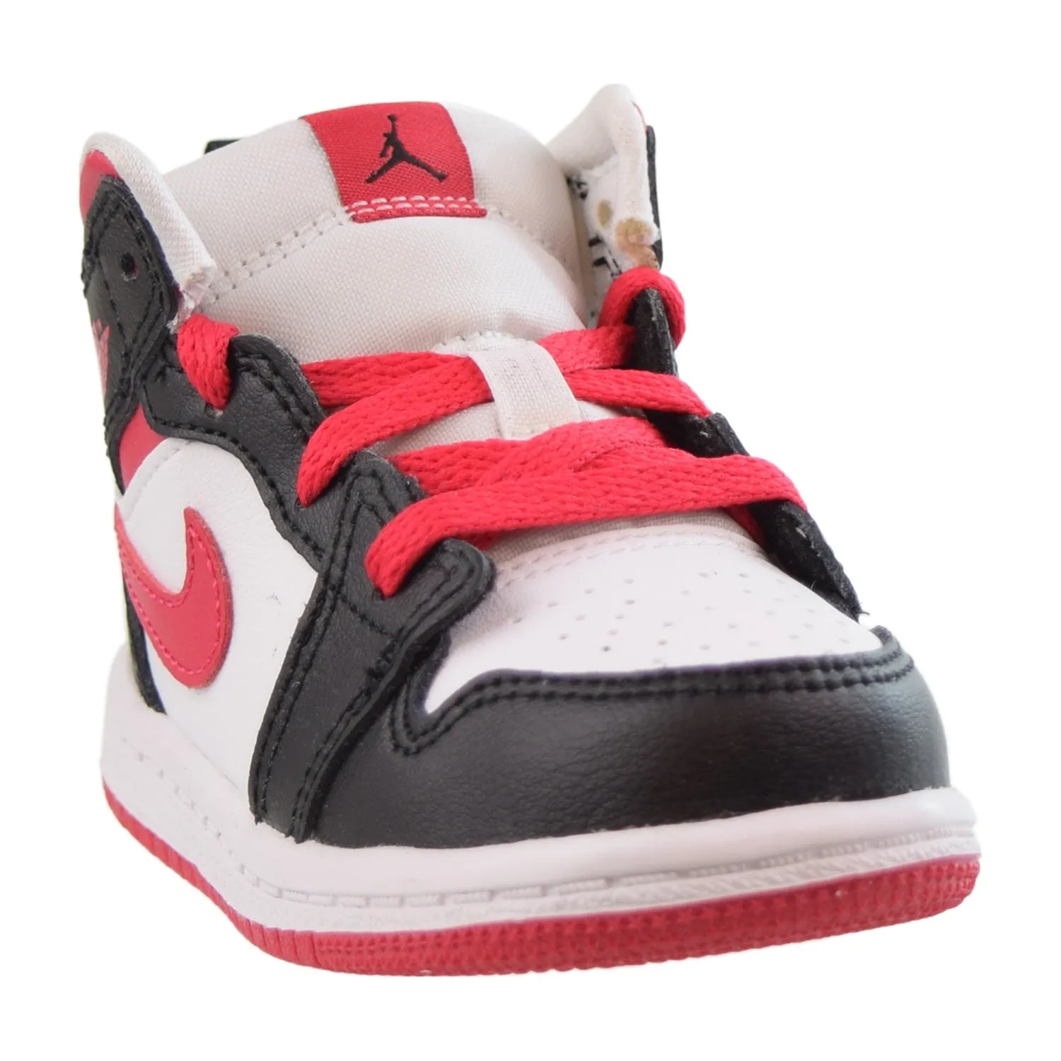 Jordan 1 Mid (TD) Toddlers Shoes White-Very Berry