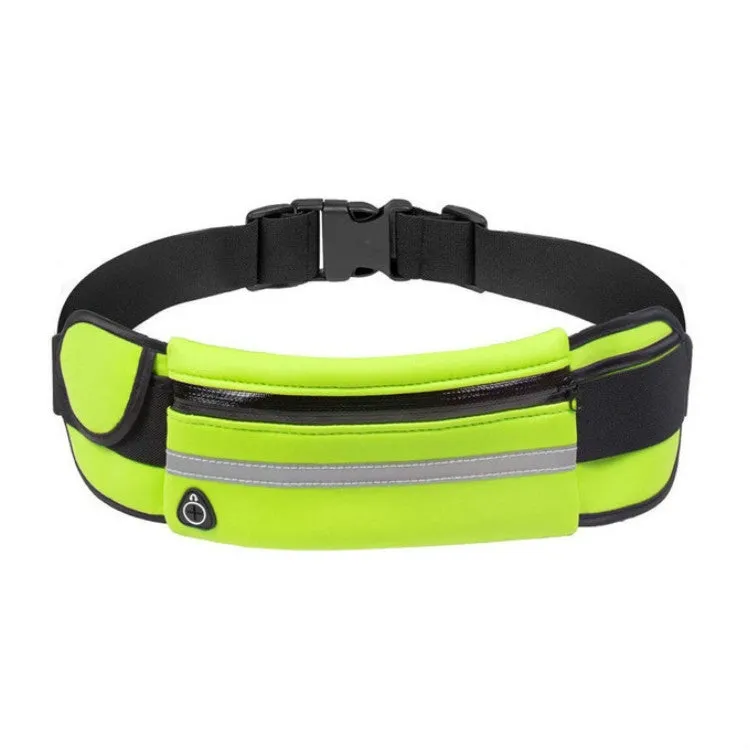 Kettle Pockets Outdoor Sports Mobile Phone Pockets Waist Bag(Fluorescent Green)