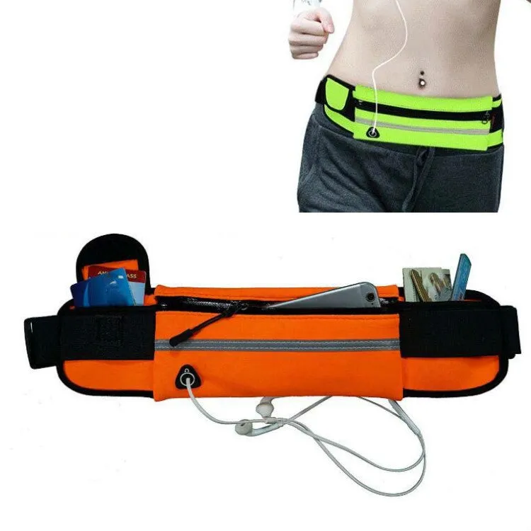 Kettle Pockets Outdoor Sports Mobile Phone Pockets Waist Bag(Orange)