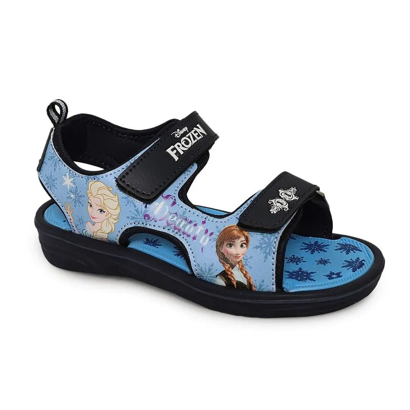 Kidsville Kids Girls Frozen Printed Navy Sandals