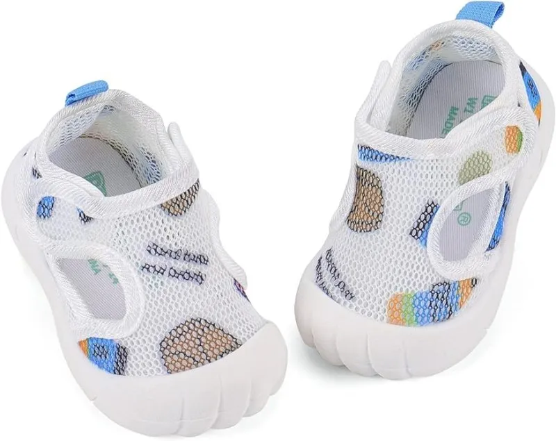 LACOFIA Baby Boys Girls First Walking Shoes Toddler Anti-Slip Breathable Sneakers Infant Trainers