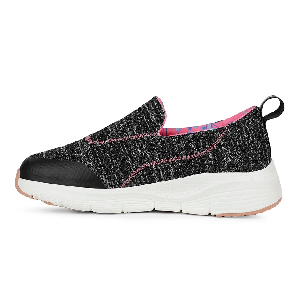 Leap7x Sports Black Walking Shoes For Women OLIVA-5 By Liberty