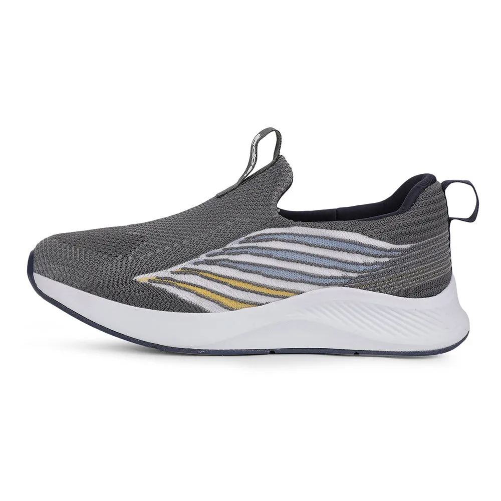 Leap7x Sports Light Grey Walking Shoes For Mens ROBIN-E By Liberty