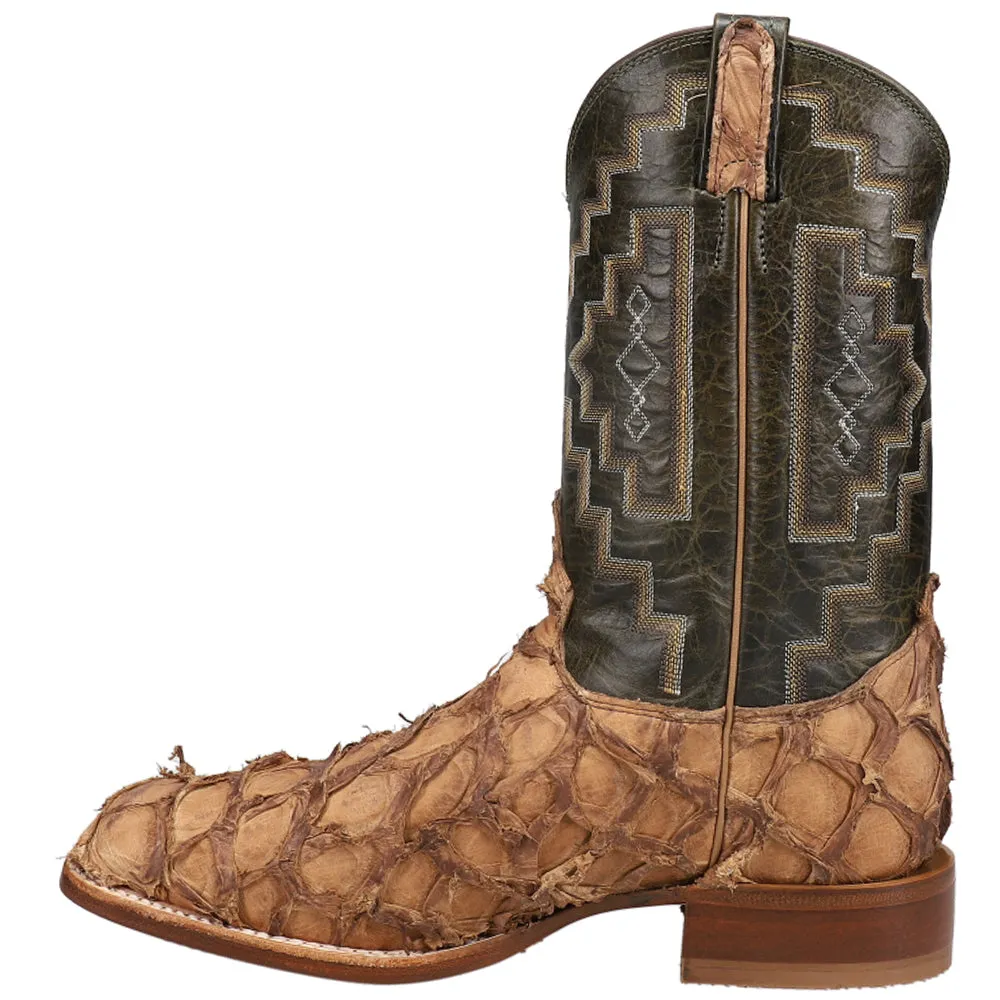 Leviathan Pirarucu Square Toe Cowboy Boots