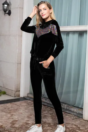 Loose Solid Color Long Sleeve Casual Suit