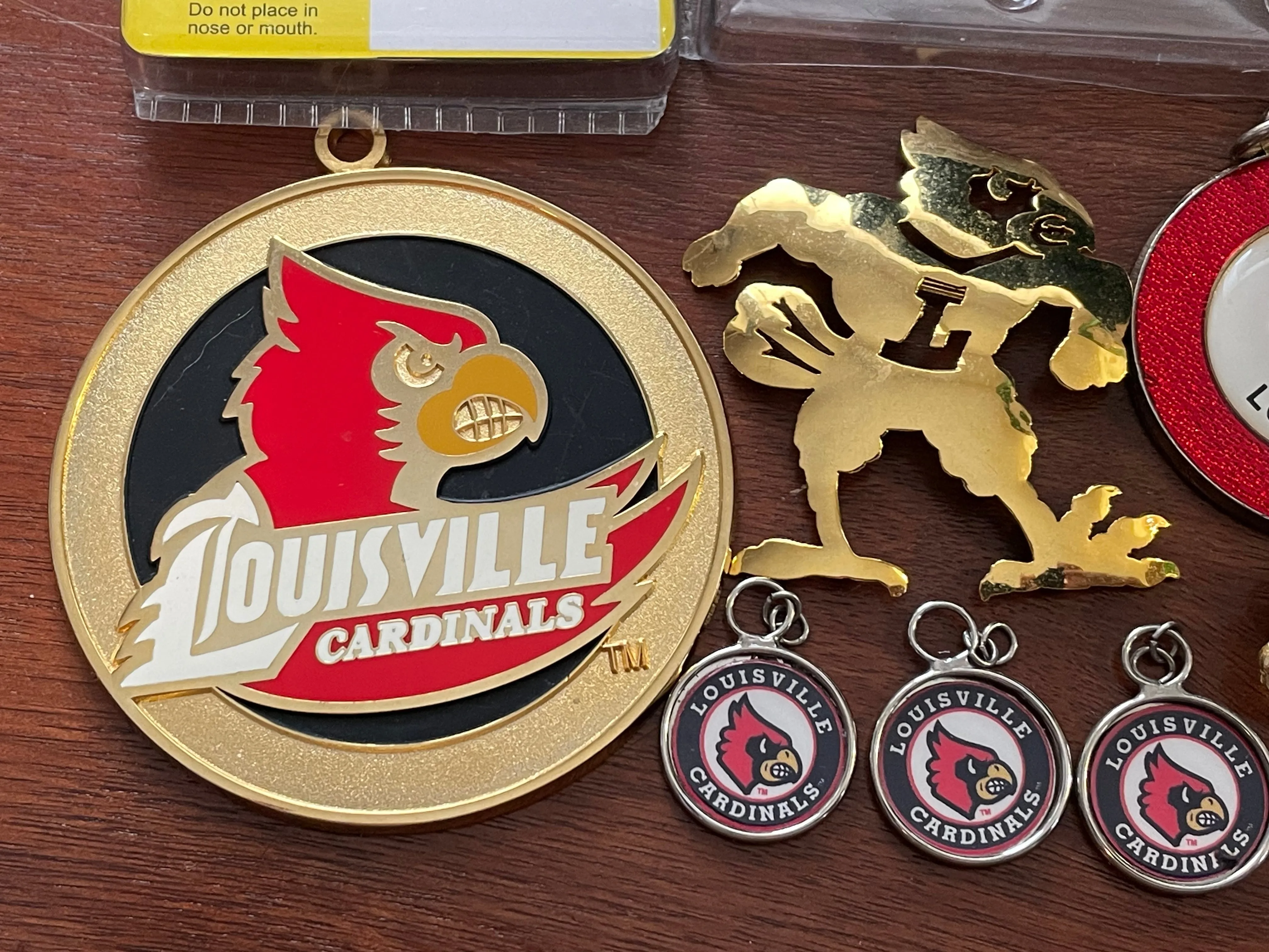 Louisville Cardinal Lot Brooch Pendants Pins Battery Operated