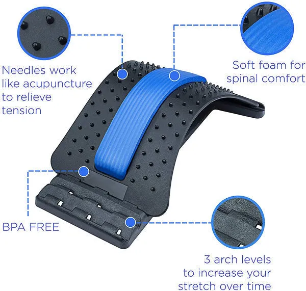 Multi-Level Back Stretcher Posture Corrector Device for Back Pain