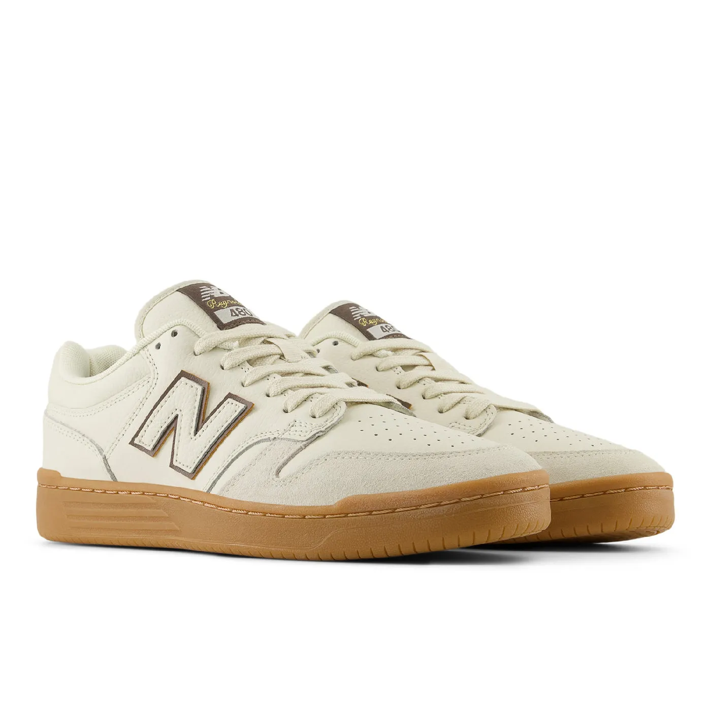 New Balance Numeric NM480 Shoes - Sea Salt / Brown