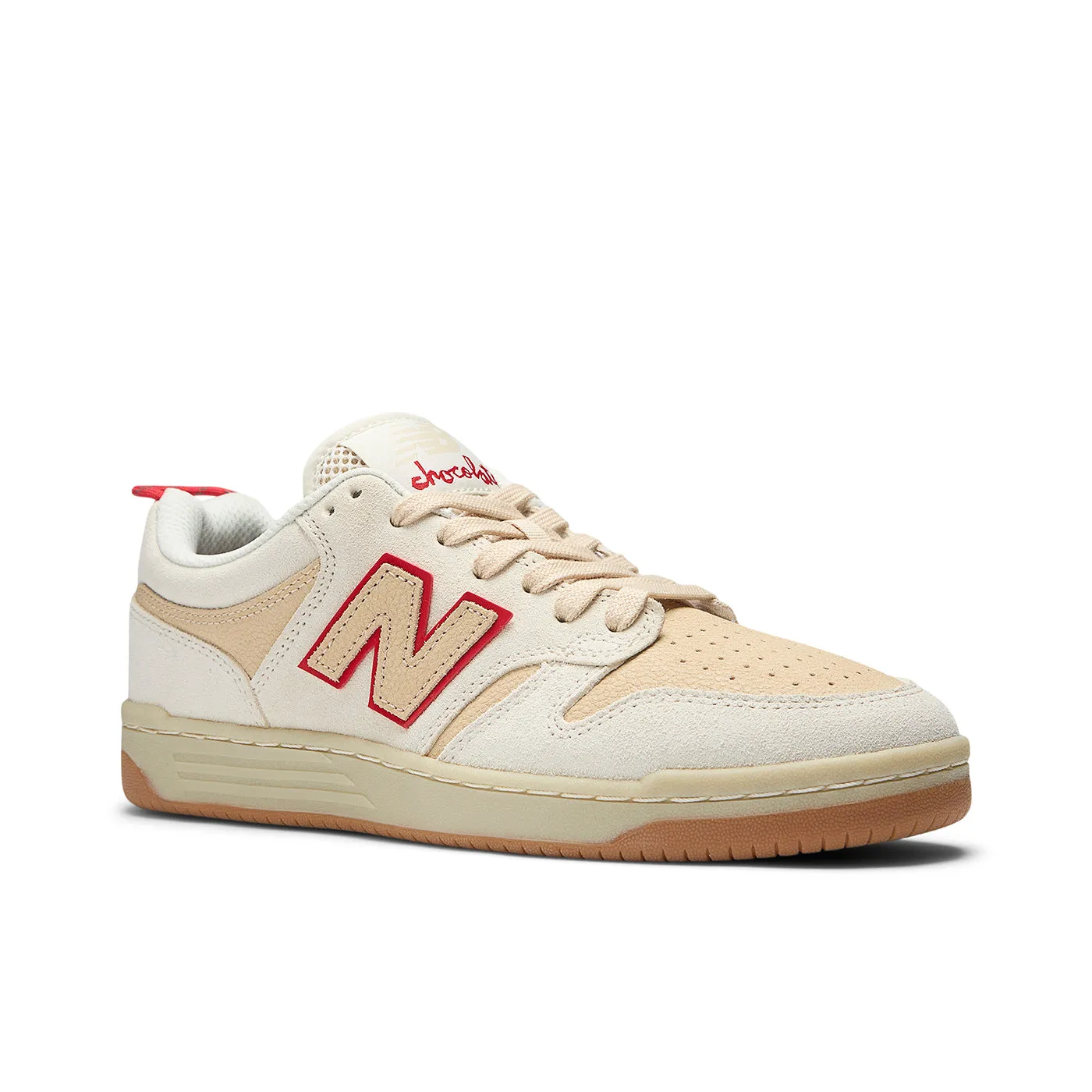 New Balance Numeric NM480 Shoes - Sea Salt / Red