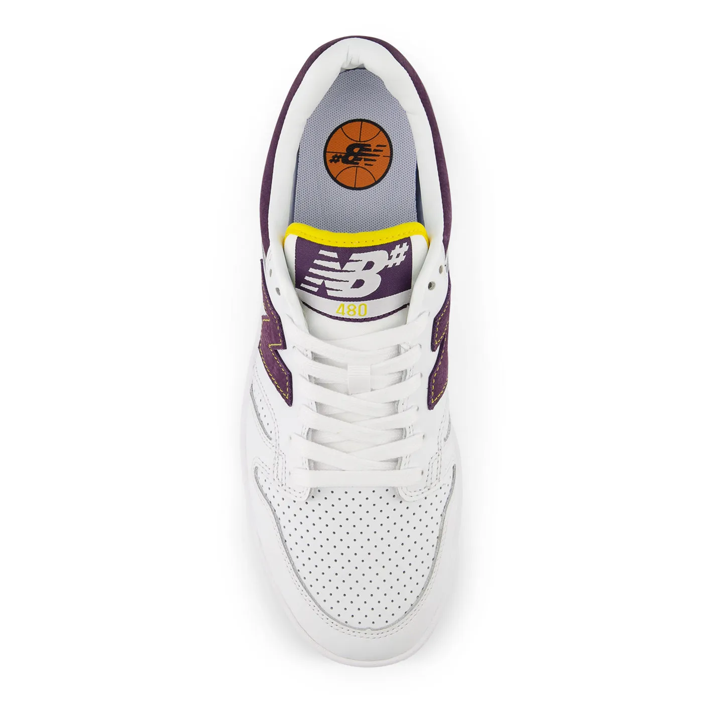 New Balance Numeric NM480 Shoes - White / Purple