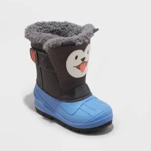 New - Toddler Boys' Frankie Winter Boots - Cat & Jack Blue 8T