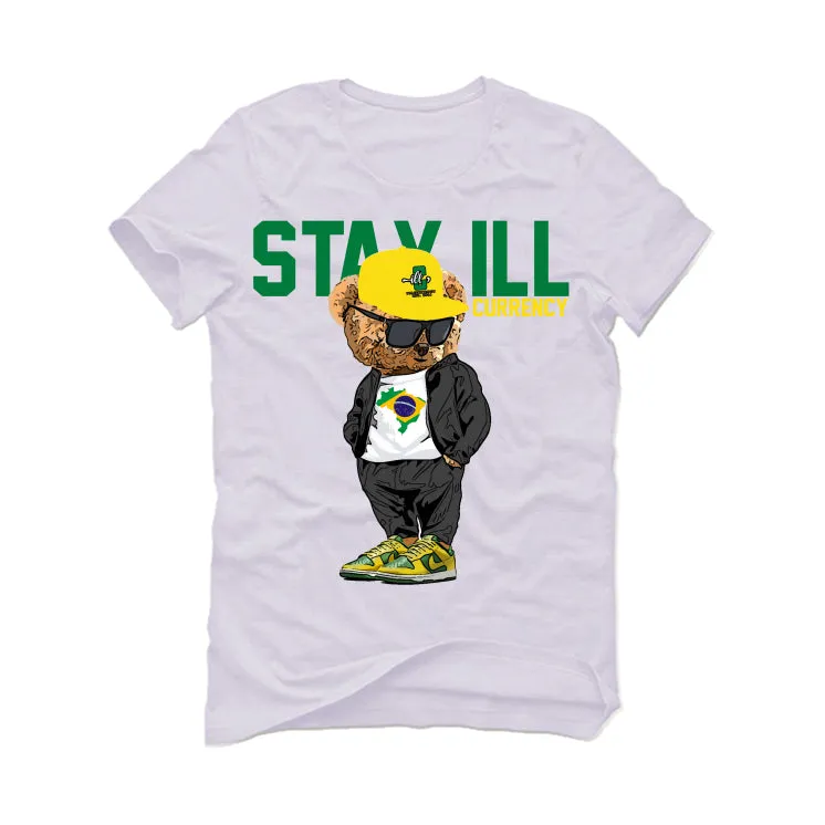 Nike Dunk Low “Reverse Brazil” White T-Shirt (Stay ill Bear)