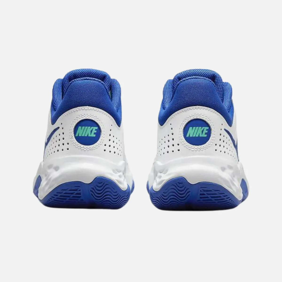 Nike Fly.By Mid 3 Men's Basketball Shoes -White/Game royal -Green Glow