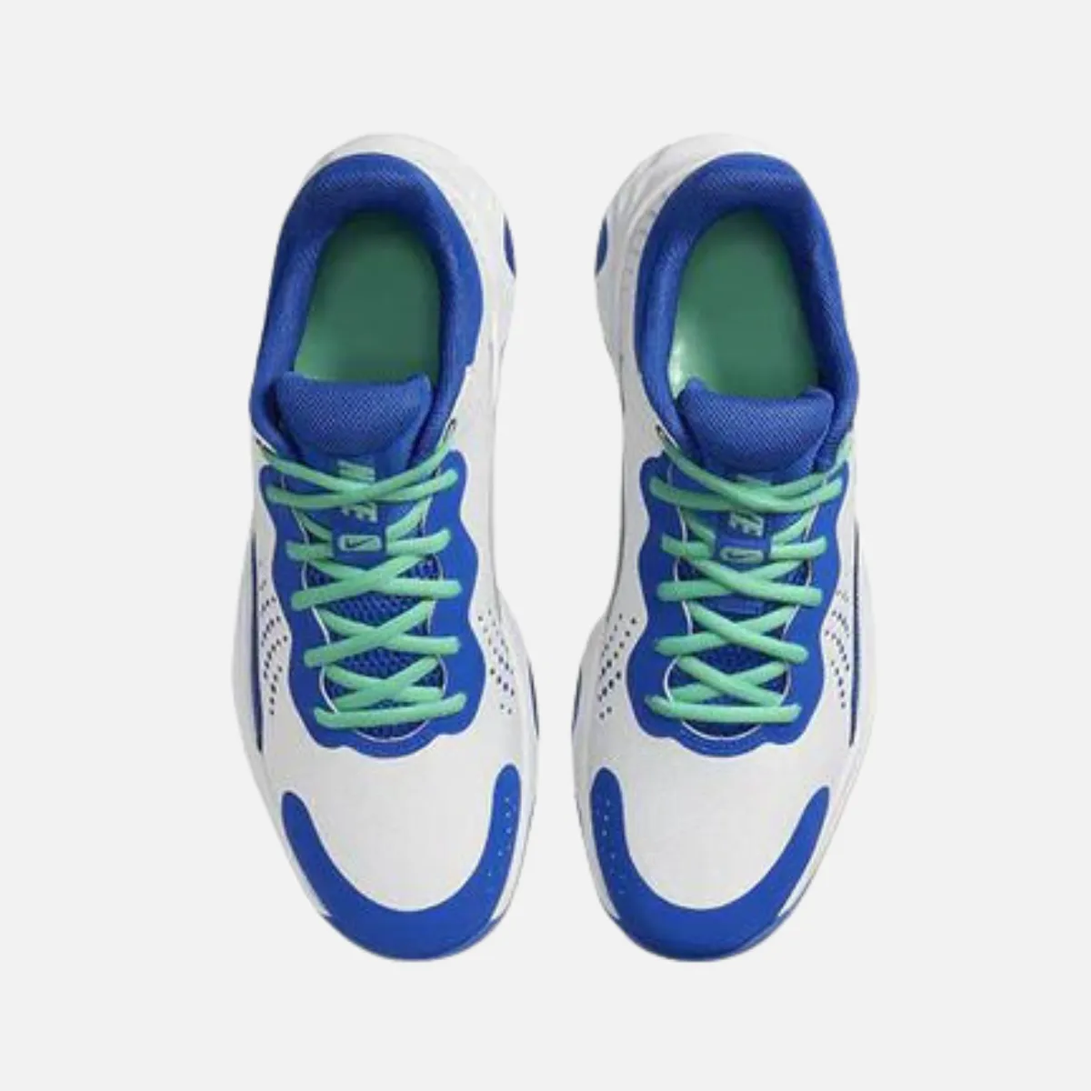 Nike Fly.By Mid 3 Men's Basketball Shoes -White/Game royal -Green Glow