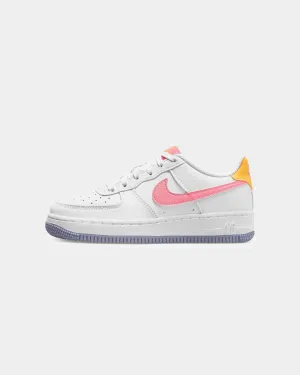 Nike Kids' Air Force 1 (GS) White/Coral Chalk