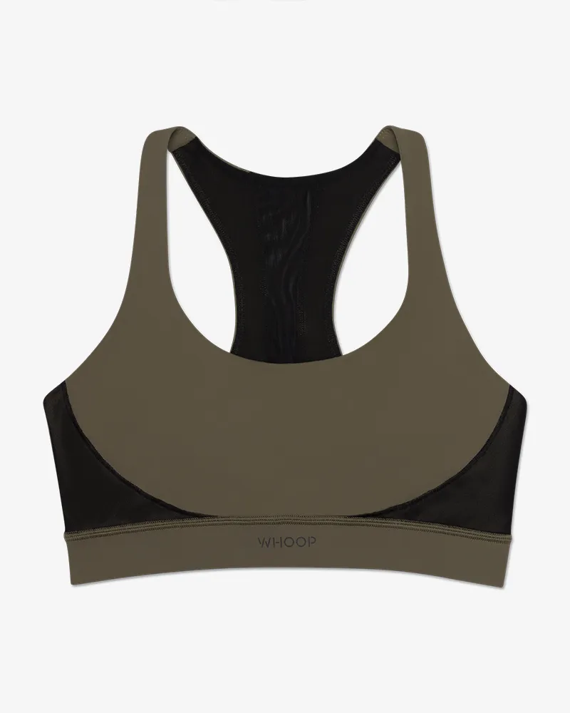 Olive ANY-WEAR™ Sports Bra | Smart Apparel