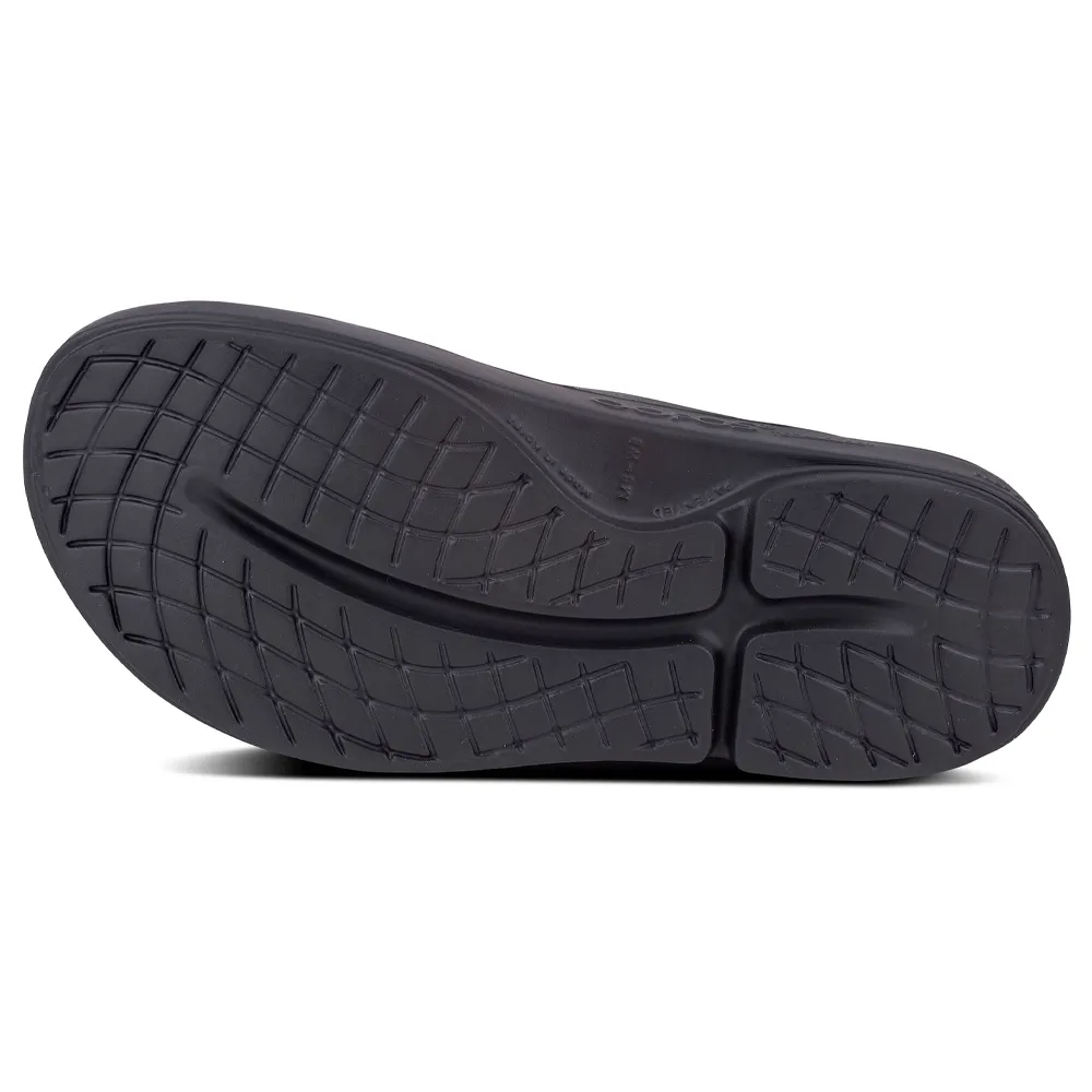 OOFOS OOahh Black Slide (Unisex)