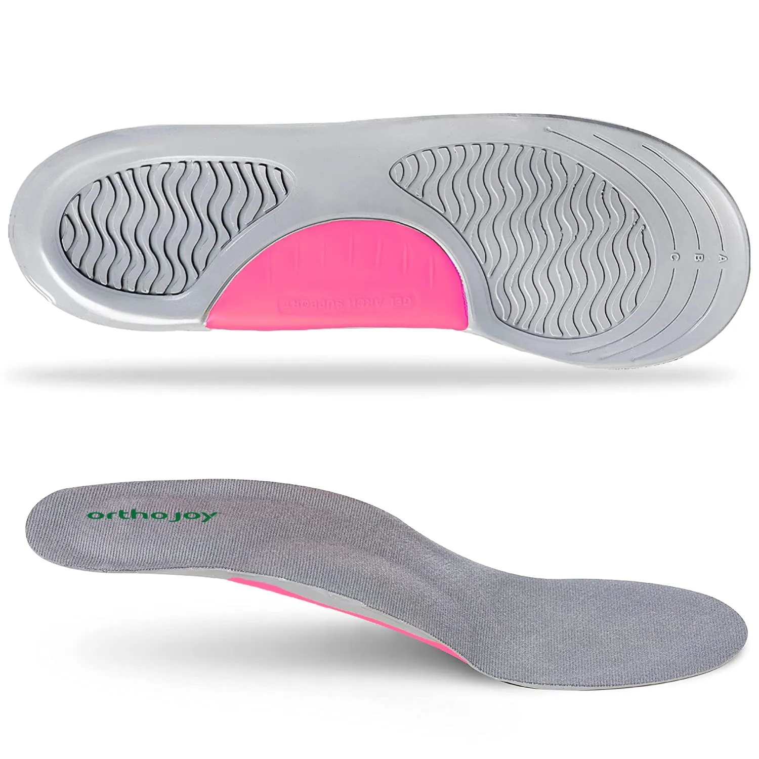 Ortho Joy Arch Support Gel Insoles for Walking, Sports