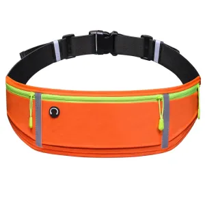 Outdoor Waterproof Belt Bag Sports Riding Mobile Phone Waist Bag, Size:7 inch(Orange)