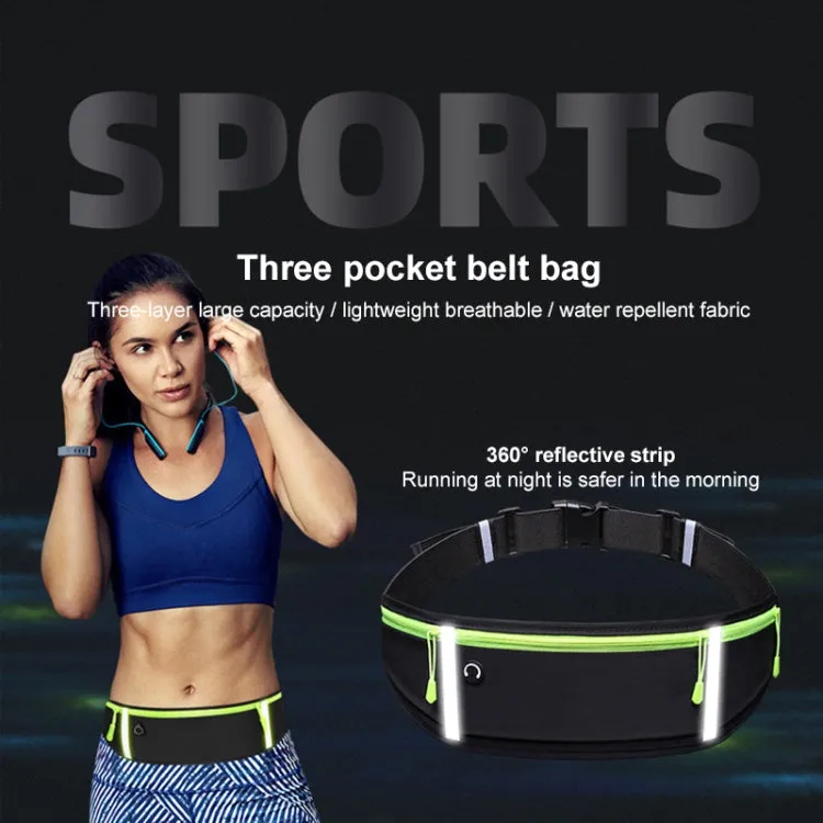 Outdoor Waterproof Belt Bag Sports Riding Mobile Phone Waist Bag, Size:7 inch(Royal Blue)