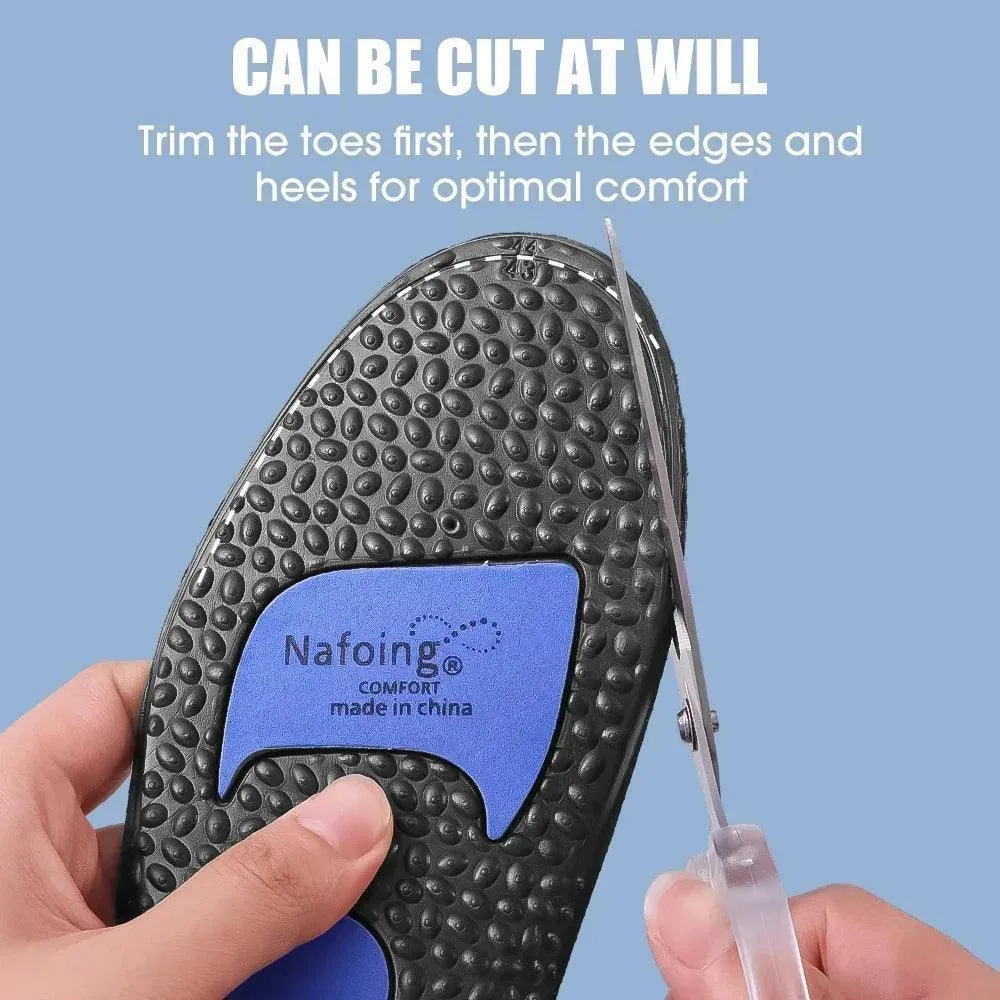 Premium Shock-Absorbing Shoe Insoles with Arch Support and Height Boost for Active Lifestyles