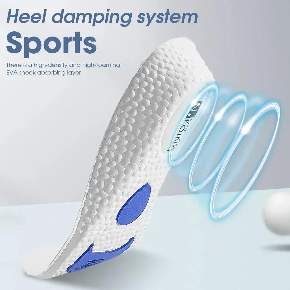 Premium Shock-Absorbing Shoe Insoles with Arch Support and Height Boost for Active Lifestyles