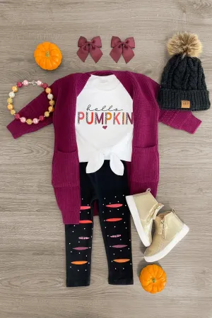 "Hello Pumpkin" Legging Set