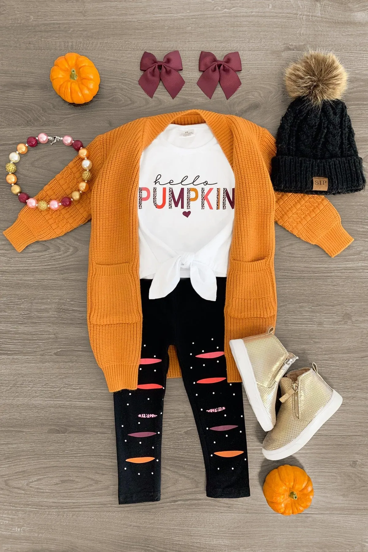 "Hello Pumpkin" Legging Set