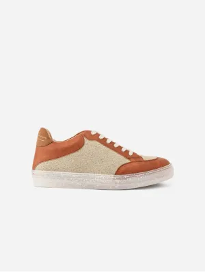 RC Recycled Vegan Leather Sneakers | Off Cognac