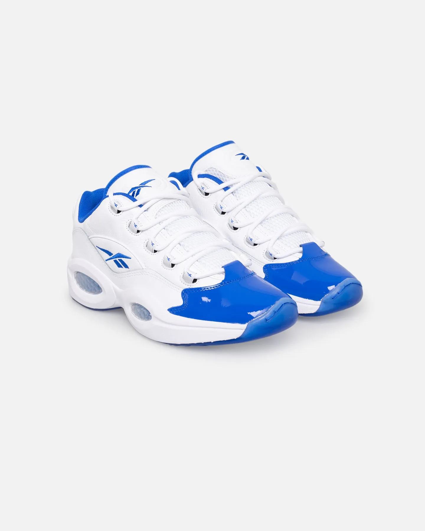 Reebok Question Low "Blue Toe" Footwear White/Electric Cobalt