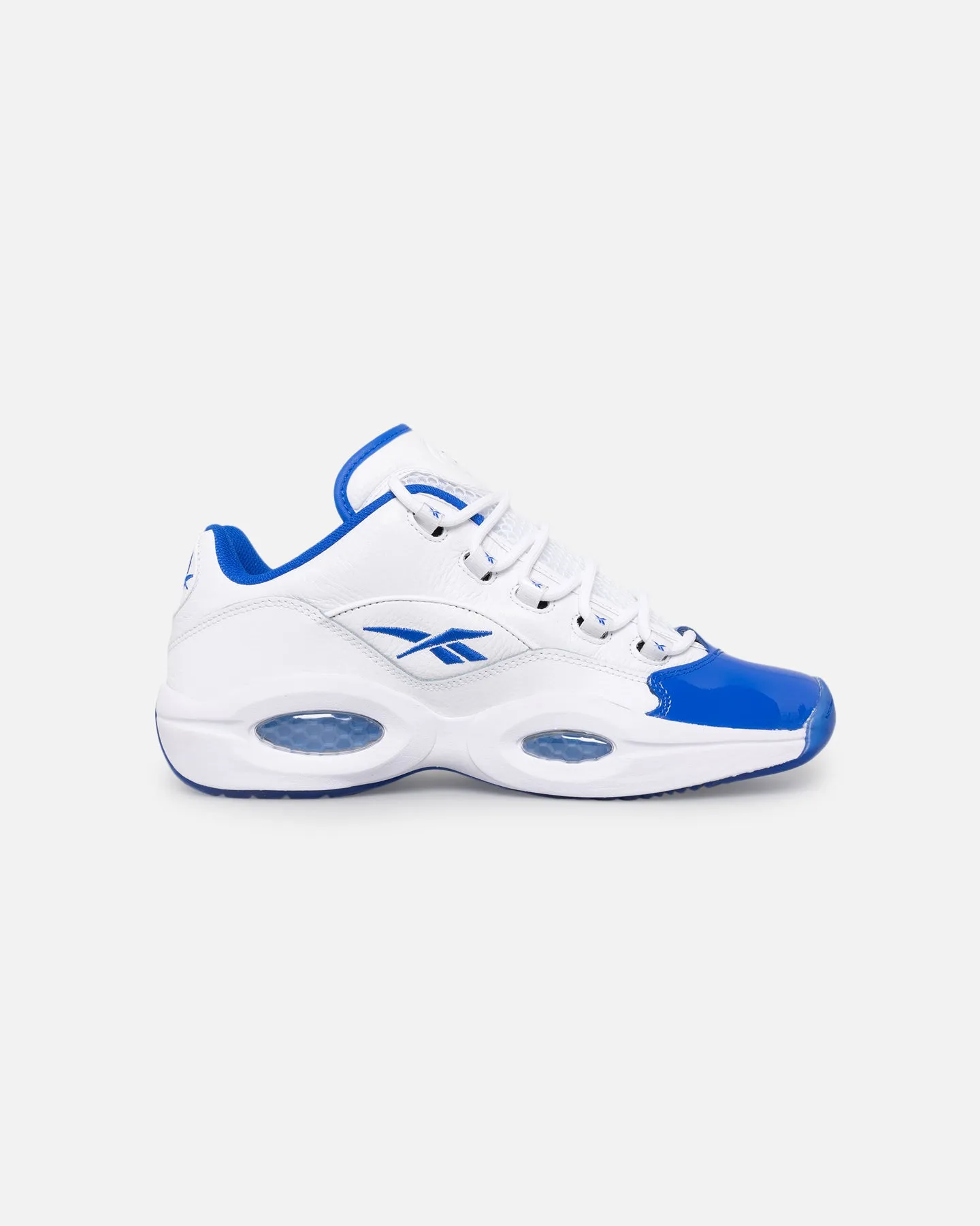 Reebok Question Low "Blue Toe" Footwear White/Electric Cobalt