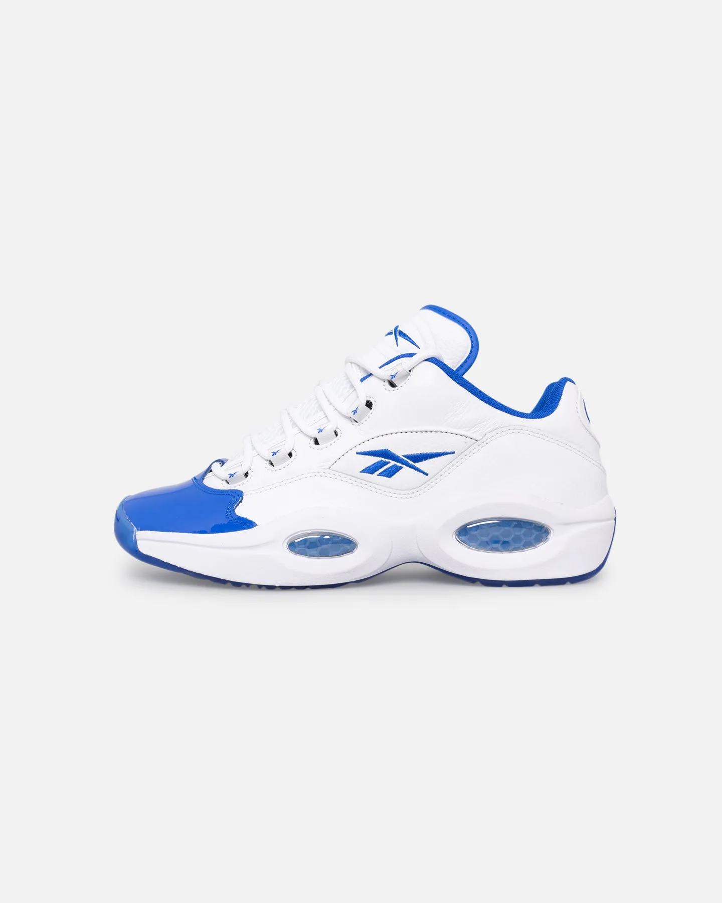 Reebok Question Low "Blue Toe" Footwear White/Electric Cobalt