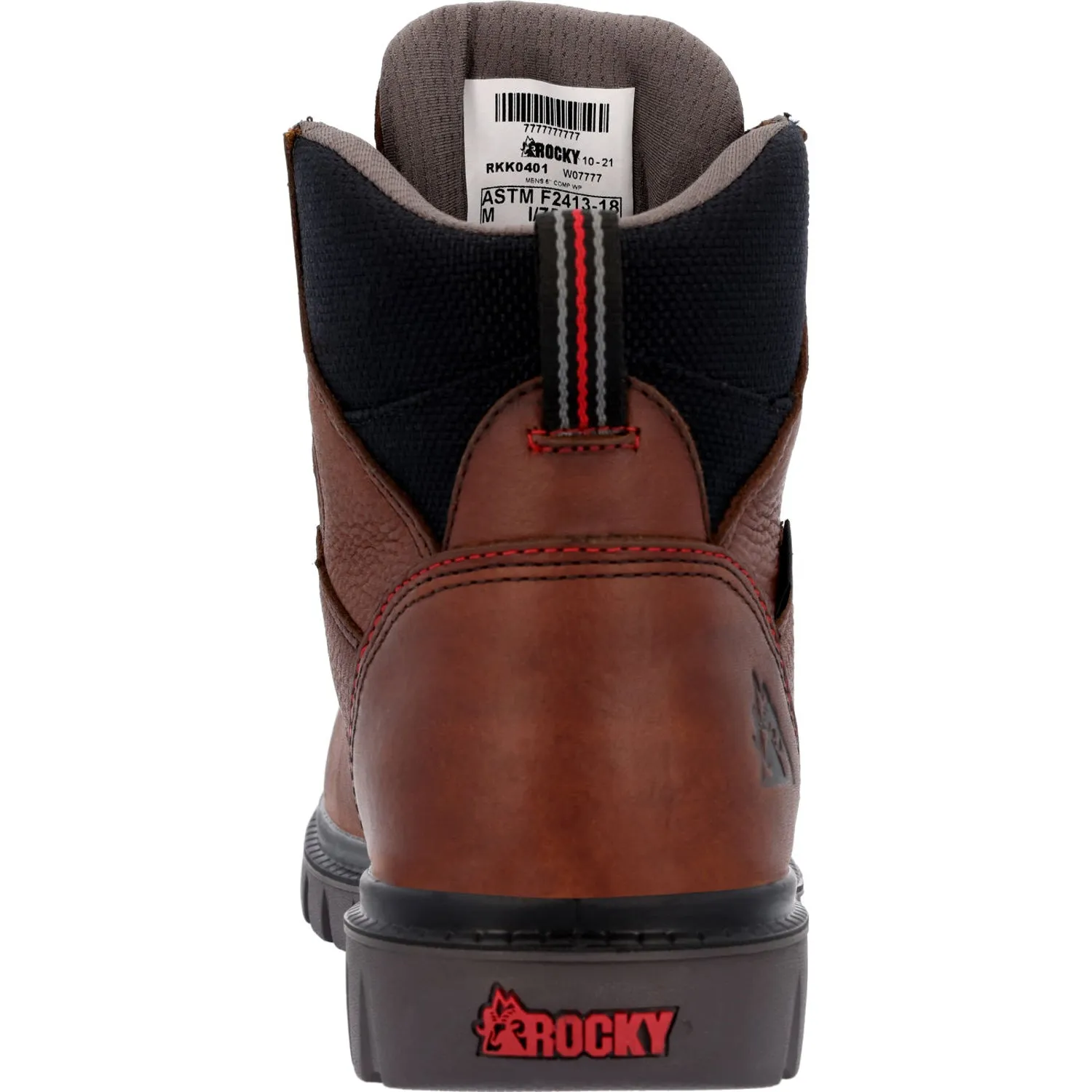 Rocky Mens Brown Leather WorkSmart WP CT Work Boots