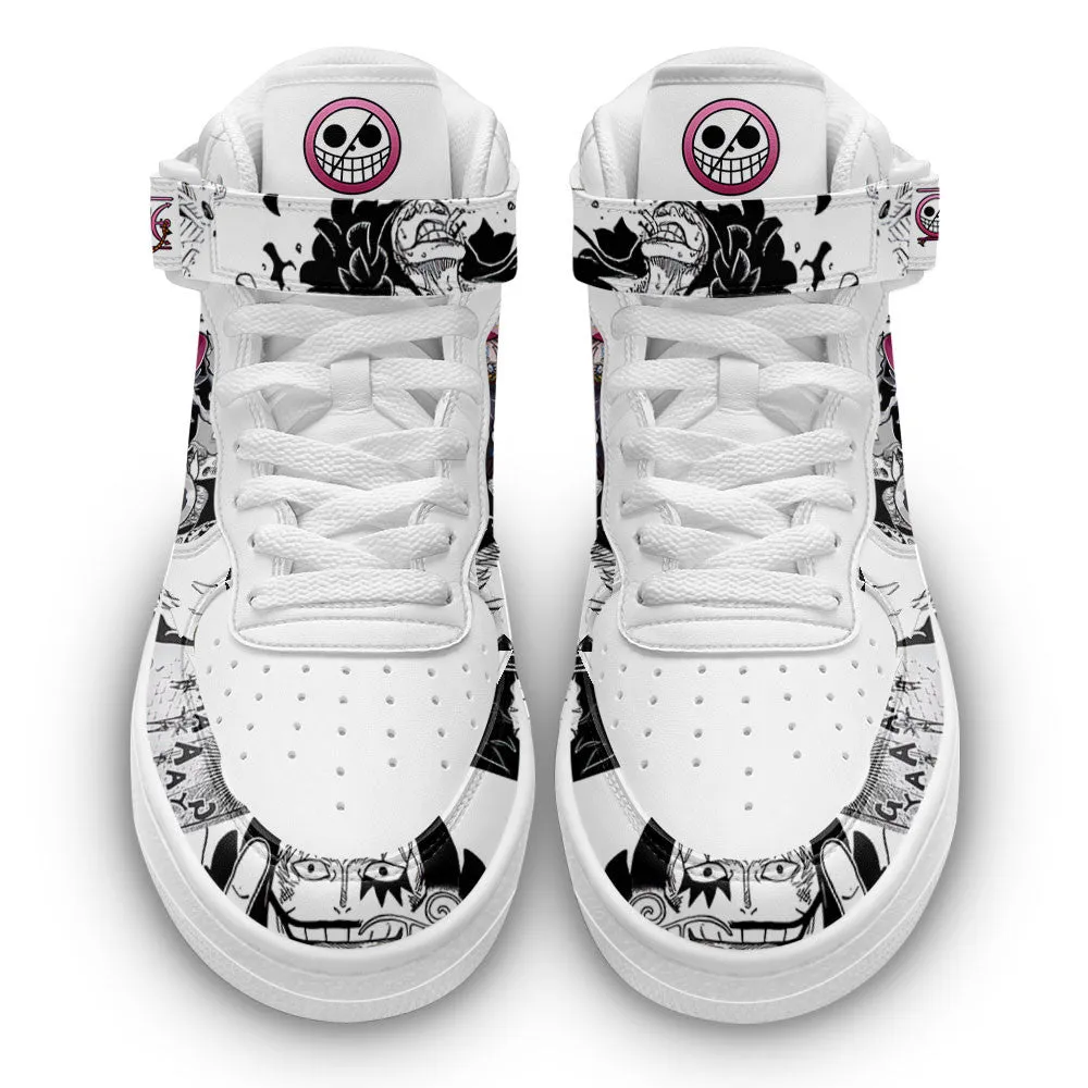 Rosinante Sneakers Air Mid OP Custom Anime Shoes Mix Manga