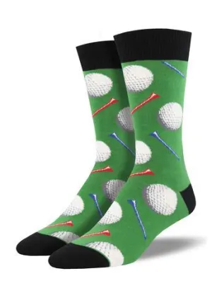 SockSmith Men Crew Tee It Up Green