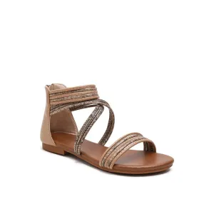 Strappy Back Zipper Sandals