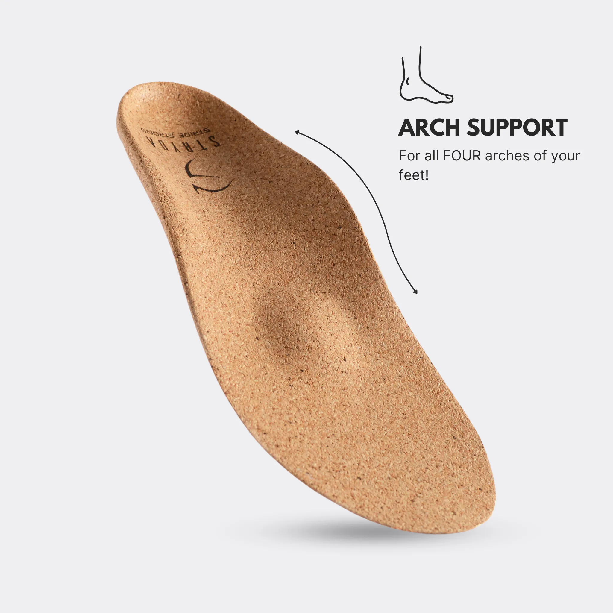 STRYDA Soles Comfort Cork Insoles