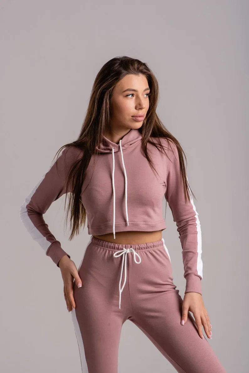 SweetJama tracksuit, Two pieces set for woman - Colour Powder