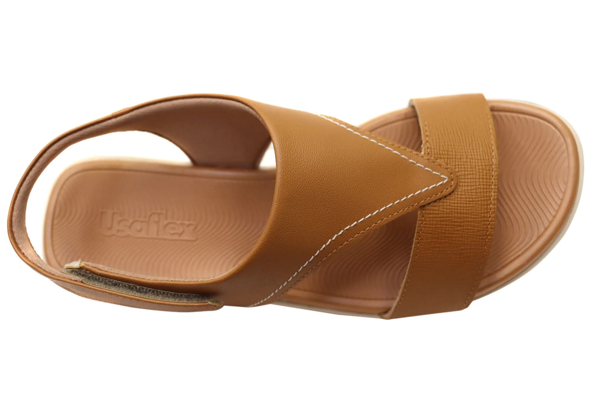 Usaflex Bridgette Womens Comfortable Leather Sandals Made In Brazil